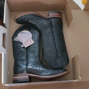 Boulet genuine ostrich boots